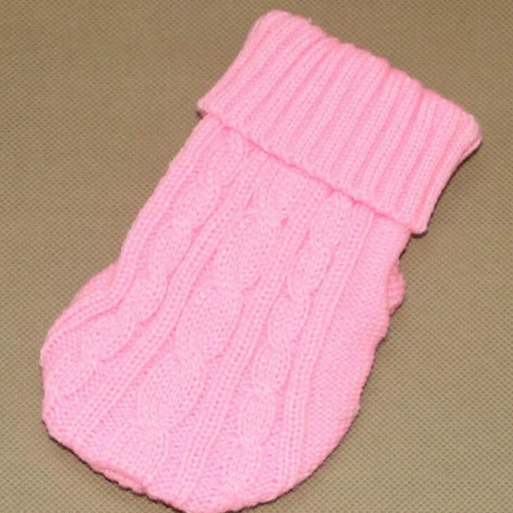 Dog sweater color pink
